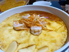 虾仁日本豆腐蒸水蛋-东来菜馆•手抓海鲜家常菜•海鲜锅贴(鸽子窝店)