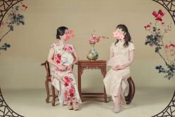 -时光纪亲子全家福照相馆(静安店母女写真父母纪念照)