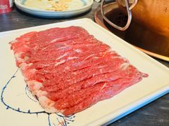 手切羊腿肉-南门四季铜锅涮肉(东坝店)