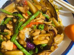 茄子豆角盖饭-北京邮电大学-清真餐厅