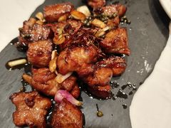石板鲜花椒煎烹头刀肉-禾府酒家·传统广府味(番禺店)