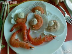 冰镇虾和元贝-华厦大酒店·桃源西餐厅·自助餐