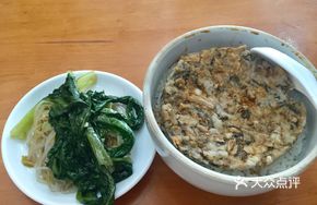 Steamed Mei Cai Pork Patties over Rice