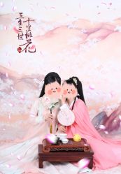 -后宫·古装汉服京剧儿童亲子全家福摄影