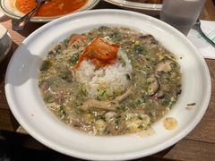 翡翠海鲜蛋羹烩饭-玛格萝妮比萨屋(四平店)