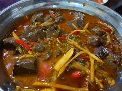 红烧羊血-野狗羊肉汤