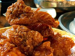 蒜香炸鸡-弘益铭家九炙社韩国烤肉料理(尚美店)