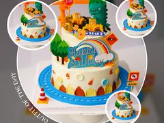 -咖咖熊蛋糕定制·英国蓝风车动物性淡奶油