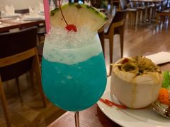 Blue Lagoon Cocktail-Thai Pothong Restaurant