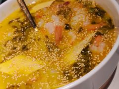 芝麻酸菜凤尾虾-雀蓝川菜(滨湖万象汇店)