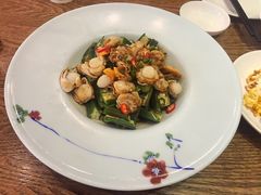 秋葵拌扇贝-双合园·海鲜水饺青岛菜(万佳广场店)