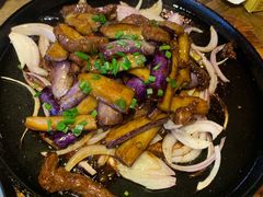 茄子牛柳-兰婆婆餐厅淳安菜