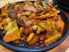 辣炒鱿鱼-全州豆芽汤饭