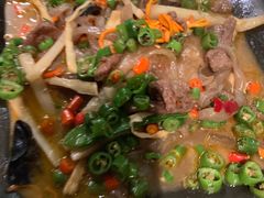 炭火干锅鱿鱼+虾-炭舍干锅·烤鱼(扬名广场店)