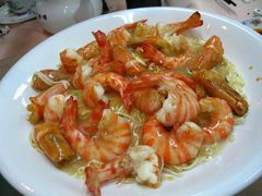 上湯花竹蝦&nbsp;(伊麵底)-香港蓮香樓(上環店)