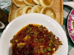 雪莲辣椒夹馍-新疆巴州金丝特餐厅(大钟寺店)