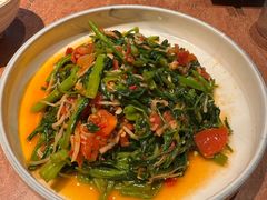 酸笋炒空心菜-浩海火燒雲傣家菜(芮欧百货店)