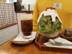抹茶生乳かき氷-WONDER ICE 萬得冰田(建設路总店)