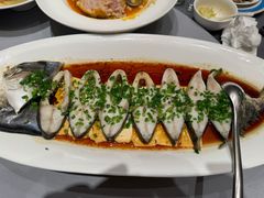 葱香海金鲳鱼-狮王府淮扬菜(新街口友谊店)