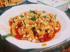 小豆芽拌面筋-老兰家传统烧烤炒菜泡馍(小南门店)