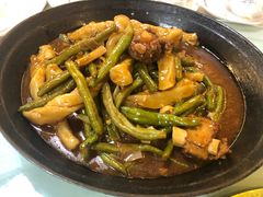 排骨扁豆焖卷子-山乡农家院(海淀区西北旺店)