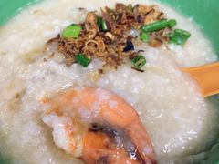 虾粥-长城砂煲田鸡粥