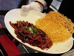 响油鳝丝配上海两面黄-海味观(老西门店)