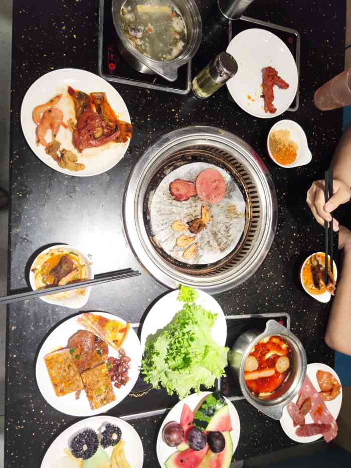 红透天自助涮烤(土门店)-"今天刚好是阳历生日,跟老公带宝宝去体验一.