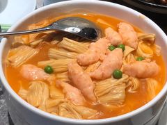 虾汤煮手工鲜腐竹-四道菜·福建菜馆(新街口金鹰店)