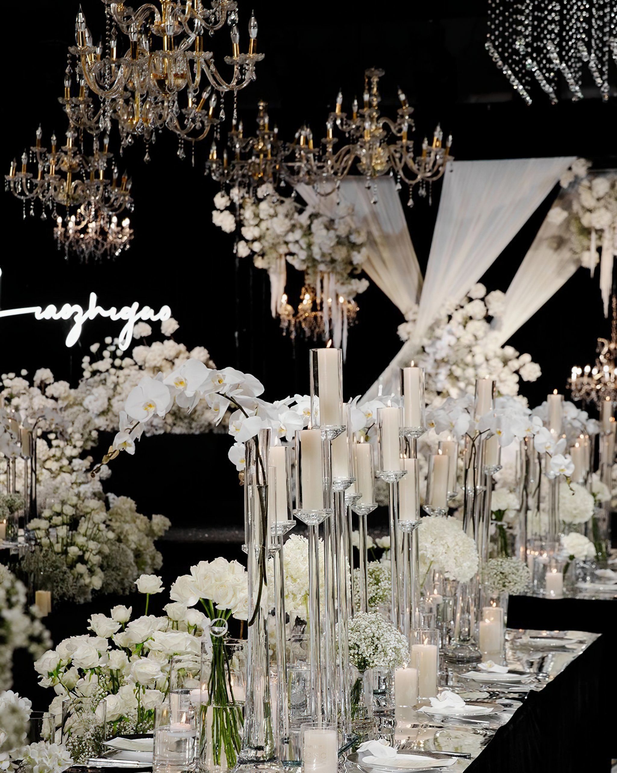 爱你如初 纯白色婚礼现场93