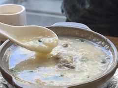 窝蛋牛肉粥-澳门西南饭店·粤菜·茶市·手工点心(华海路店)