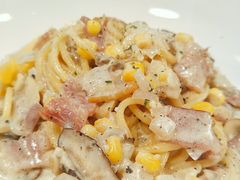 黑松露奶油蘑菇培根意面-麦田工坊(月湖店)
