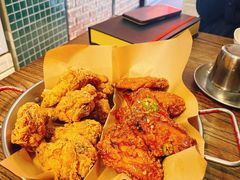 炸鸡翅一半一半-富乐满韩国正宗炸鸡韩国料理(虹泉路店)