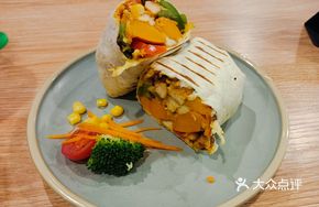 Mexican Grilled Chicken and Fresh Veggie Yogurt Wrap