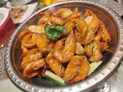 干锅基围虾-刘胖子家常菜·蹄花焖藕(中央花园店)