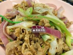 葱爆羊肉-河州春清真西北特色美食(虎踞路店)