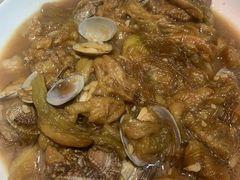 茄子炖蚬子-日丰园海肠水饺·老字号大连海鲜(和平广场店)