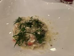 帝王蟹蟹肉烩饭配甜豆和莳萝-Jean Georges