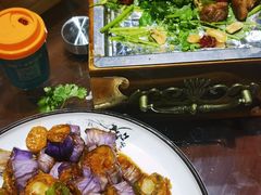 -东来菜馆•手抓海鲜家常菜•海鲜锅贴(鸽子窝店)