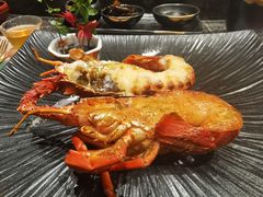 海胆酱烤对虾-一板铁板烧·隐秘一线江景花园餐厅(西湖左岸·天元店)