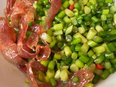 蒜苔炒土家腊肠-荆九爷爆炒桥头三嫩(浙大店)
