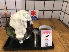 抹茶生乳かき氷-WONDER ICE 萬得冰田(建設路总店)