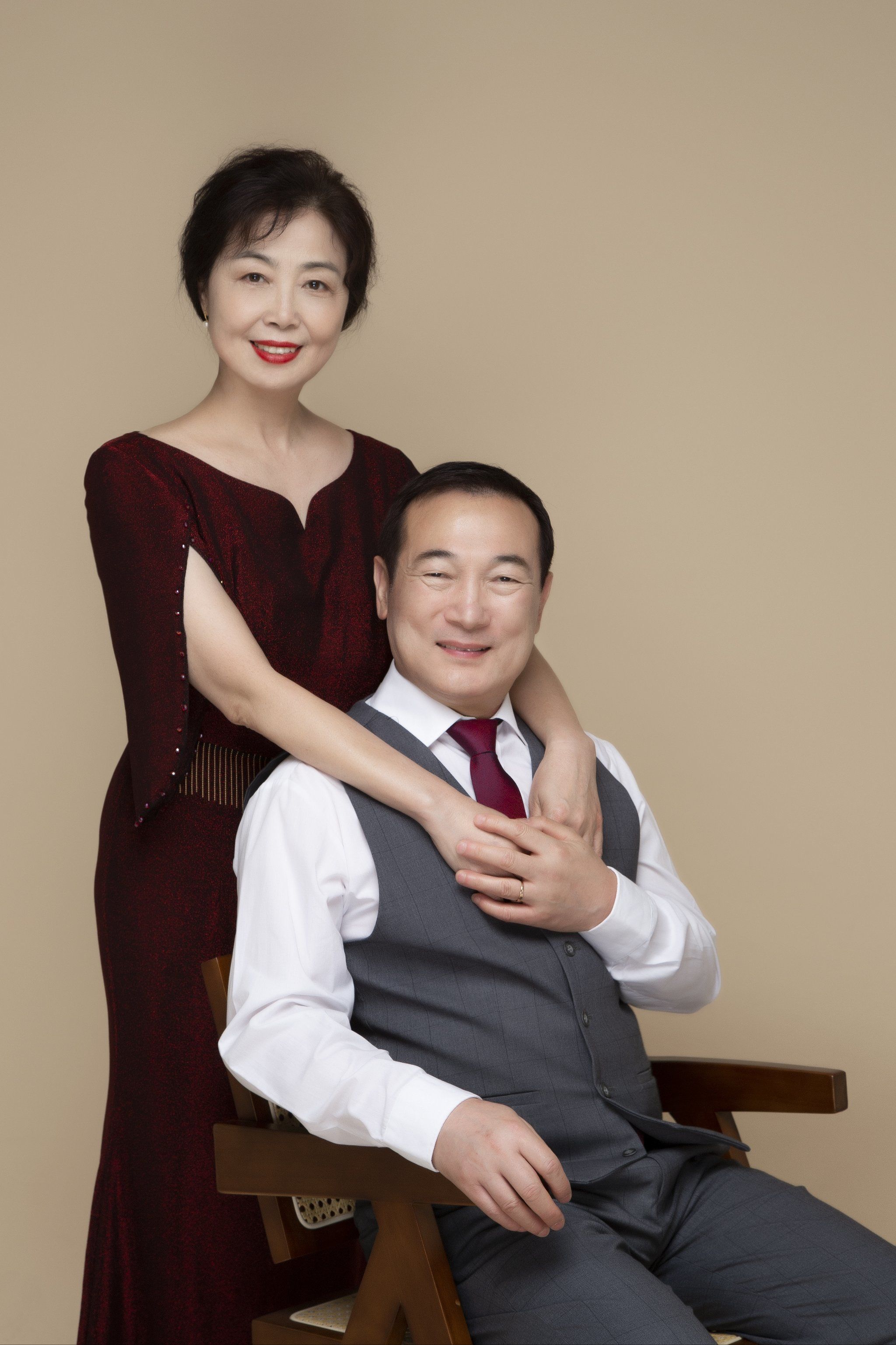 夫妻写真拍出了大片气质型