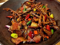 干锅干笋腊肉-湘盛园湖南土菜馆