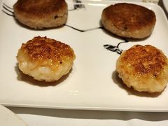 煎莲藕饼拼煎虾饼-花城苑广府菜(侨鑫店)