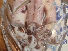 白灼火箭鱿鱼-喝丢一只鞋海鲜烧烤·海肠捞饭(文体街店)