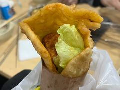 -小红车炸蛋葱油饼