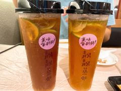手打白桃乌龙柠檬茶-靓靓蒸虾·头牌蒸虾(万松园玲珑店)