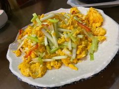 韭黄炒鸡蛋-洪福饭店·十八年老店