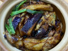 鱼香茄子煲-顺发饭店
